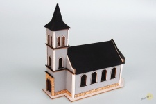 96,25 x 46,75 x 82,5 mm Z60058 - Z - Kirche in Křišťanovice (Christdorf) - Bausatz